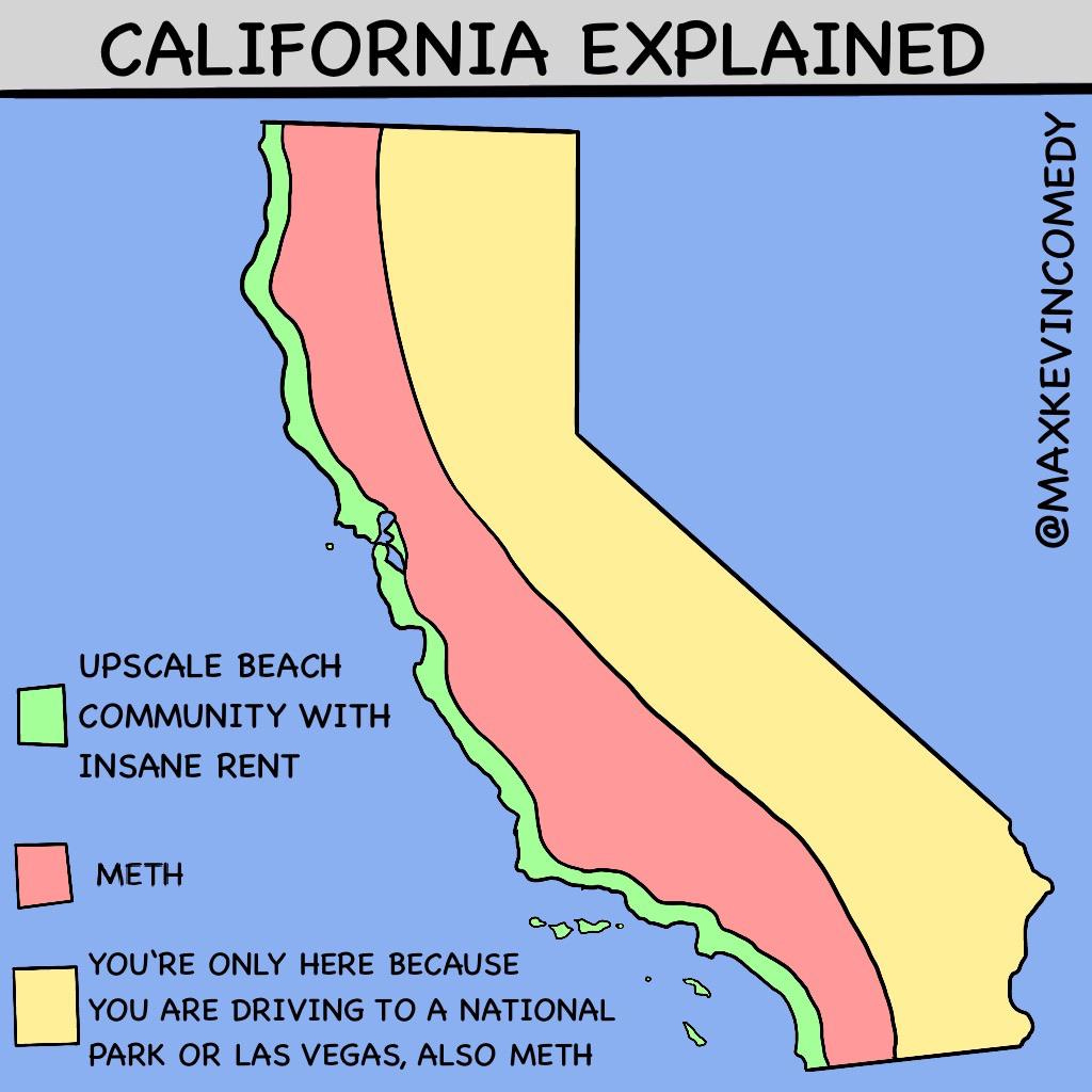 California Explained [OC] : r/funny