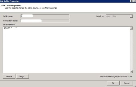 SSAS Tabular model change table query connection SSAS Tabular model change table query connection
