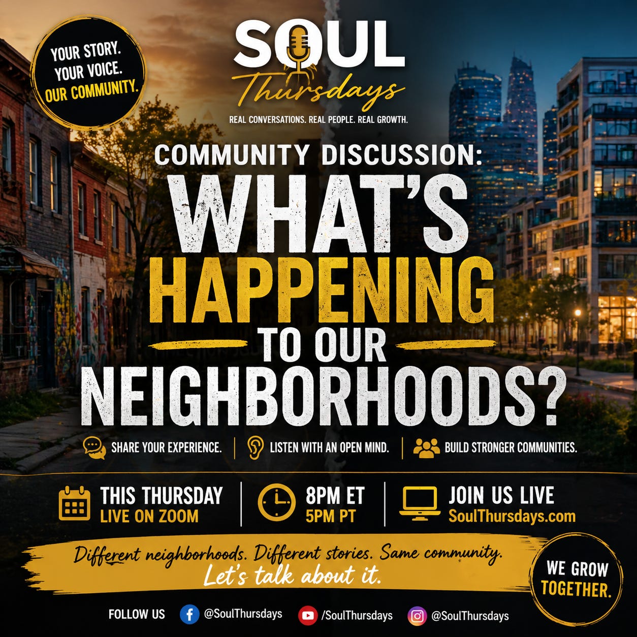Community Discussion: What’s Happening to Our Neighborhoods?