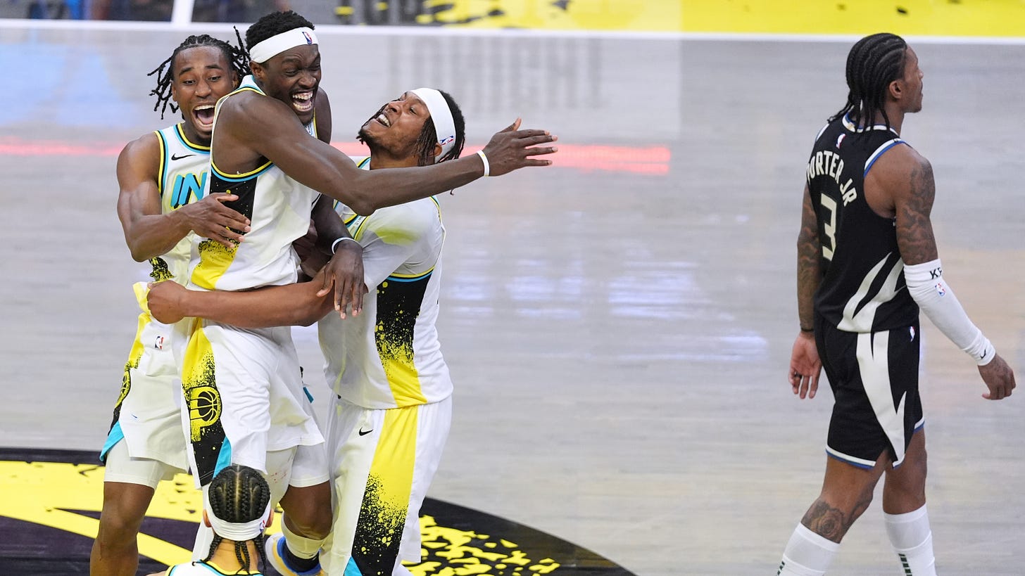 Haliburton and Pacers eliminate Bucks from playoffs, closing OT with 8-0  run to win 119-118