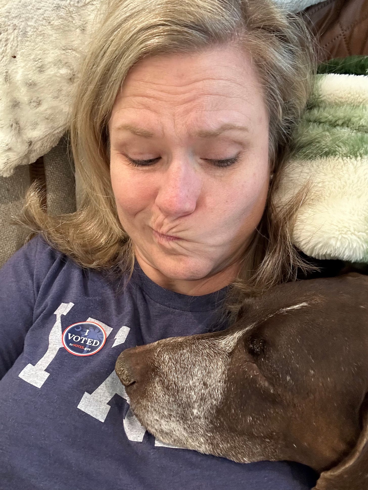 Me and my Velcro dog, Penny