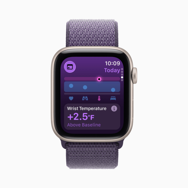 Wrist temperature sensing can provide insight into overall wellbeing and adds to the other key health metrics available in the Vitals app. Wrist temperature sensing can provide insight into overall wellbeing and adds to the other key health metrics available in the Vitals app.