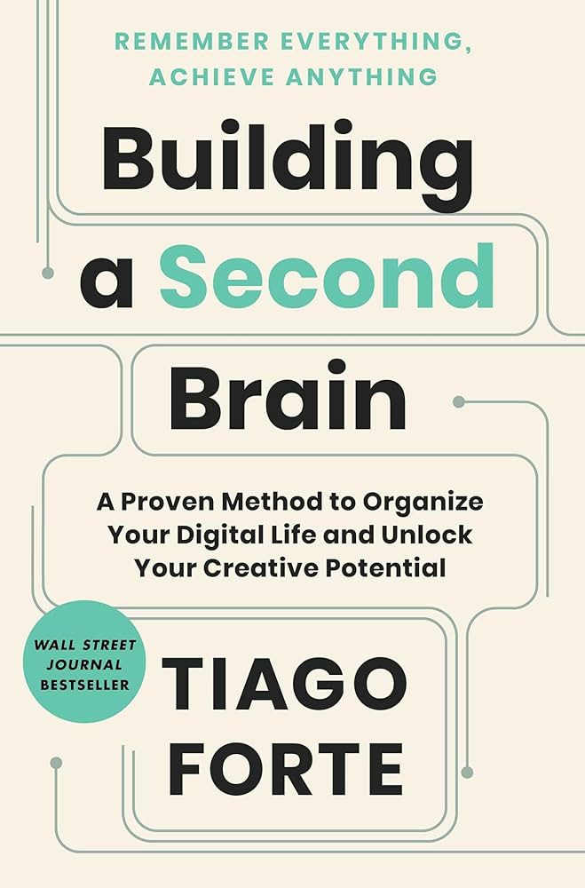 Building a Second Brain: A Proven Method to Organize Your Digital Life and Unlock Your Creative Potential: Forte, Tiago: 9781982167387: Amazon.com: Books Building a Second Brain: A Proven Method to Organize Your Digital Life and Unlock Your Creative Potential: Forte, Tiago: 9781982167387: Amazon.com: Books