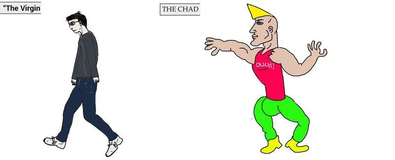 Virgin Vs Chad Meme Template — Kapwing