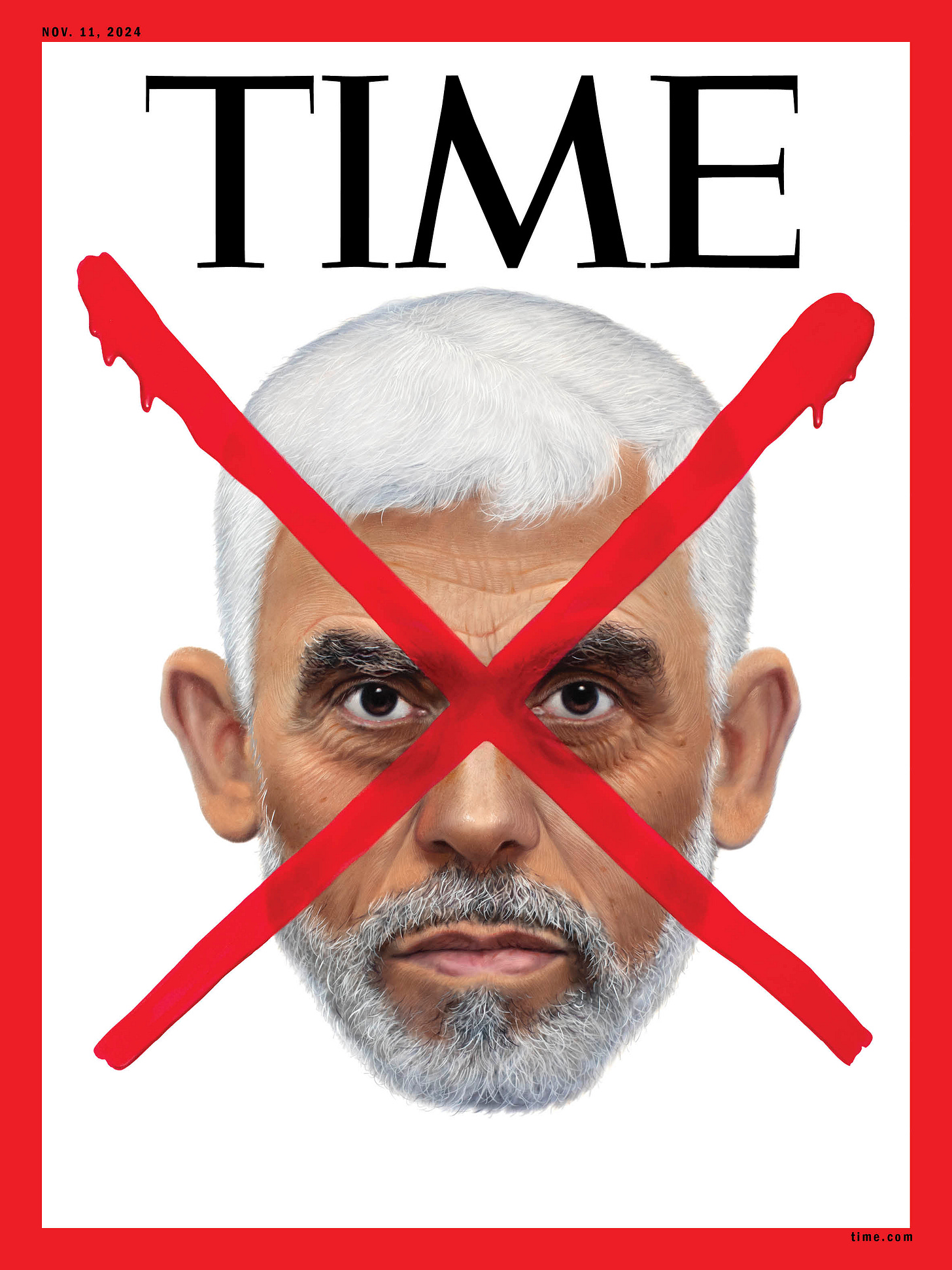 Yahya Sinwar Time Magazine X cover