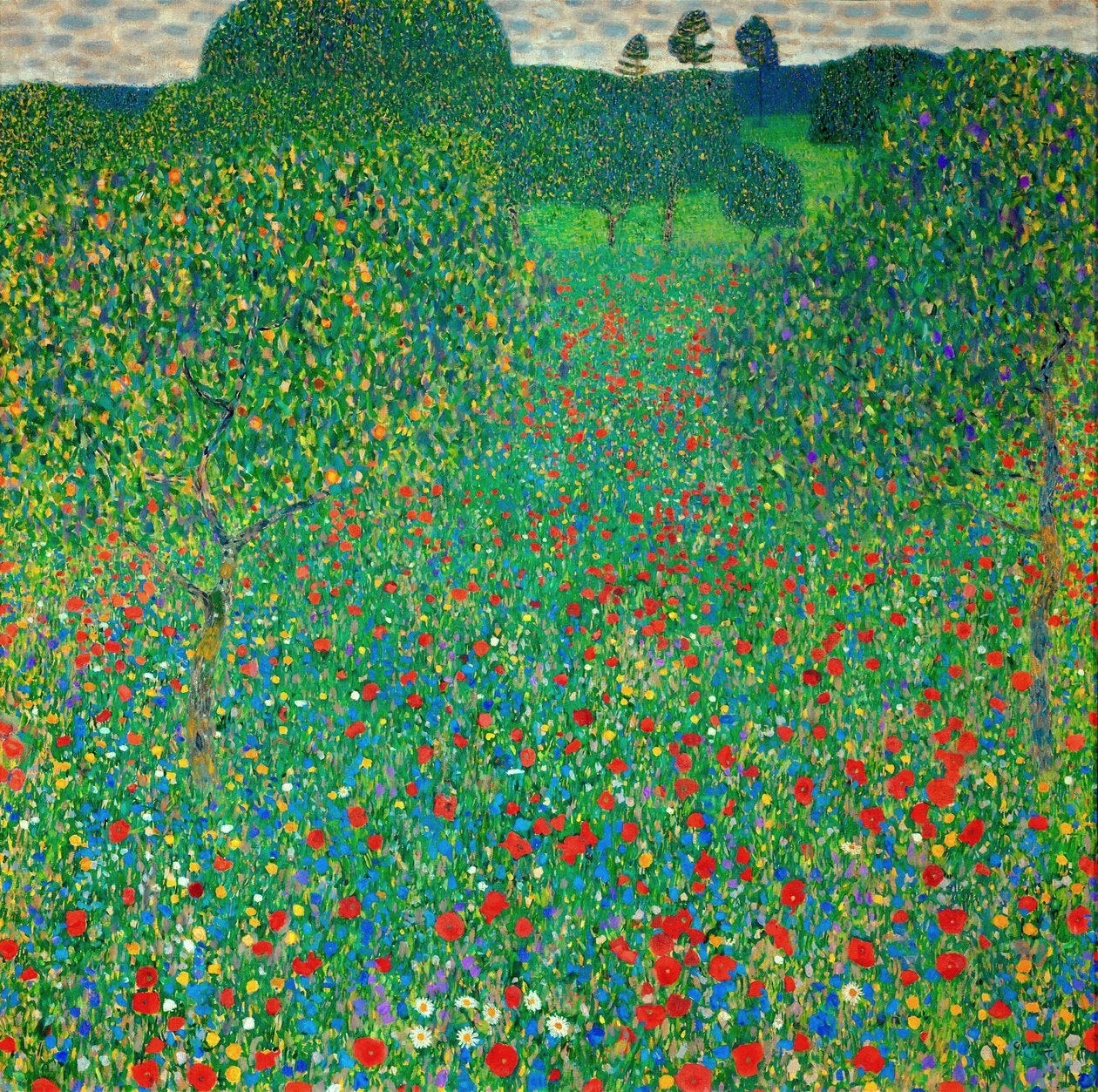 Poppy Field by Gustav Klimt Poppy Field by Gustav Klimt