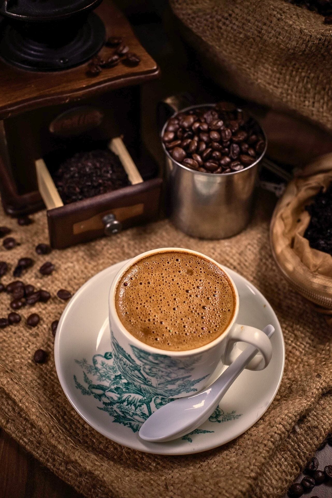 greek coffee and coffee beans greek coffee and coffee beans