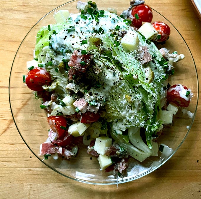 Antipasto Wedge Salad  - by Alexandra Stafford