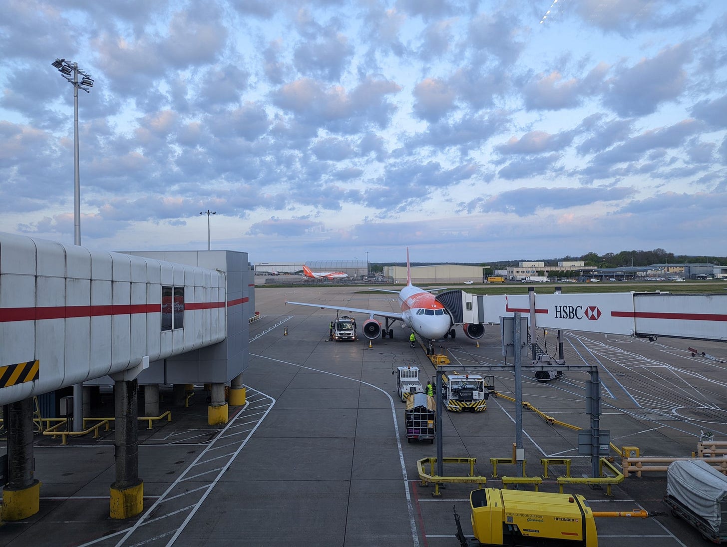 easyJet aircraft at Gatwick Airport
