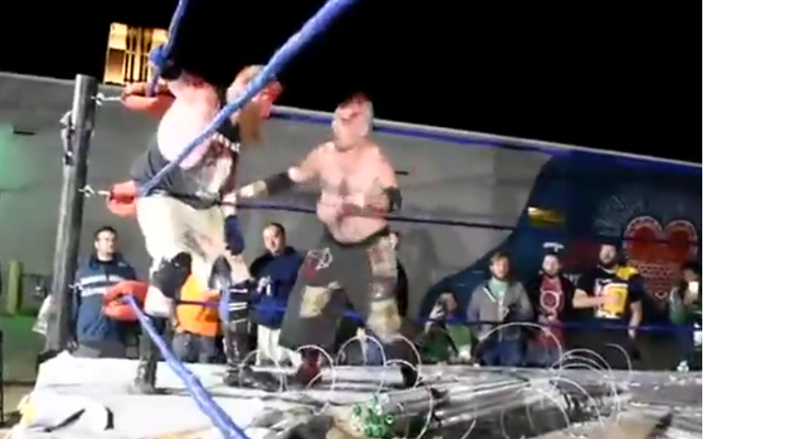 [Screenshot: Murdoch and Cutter in the ring]