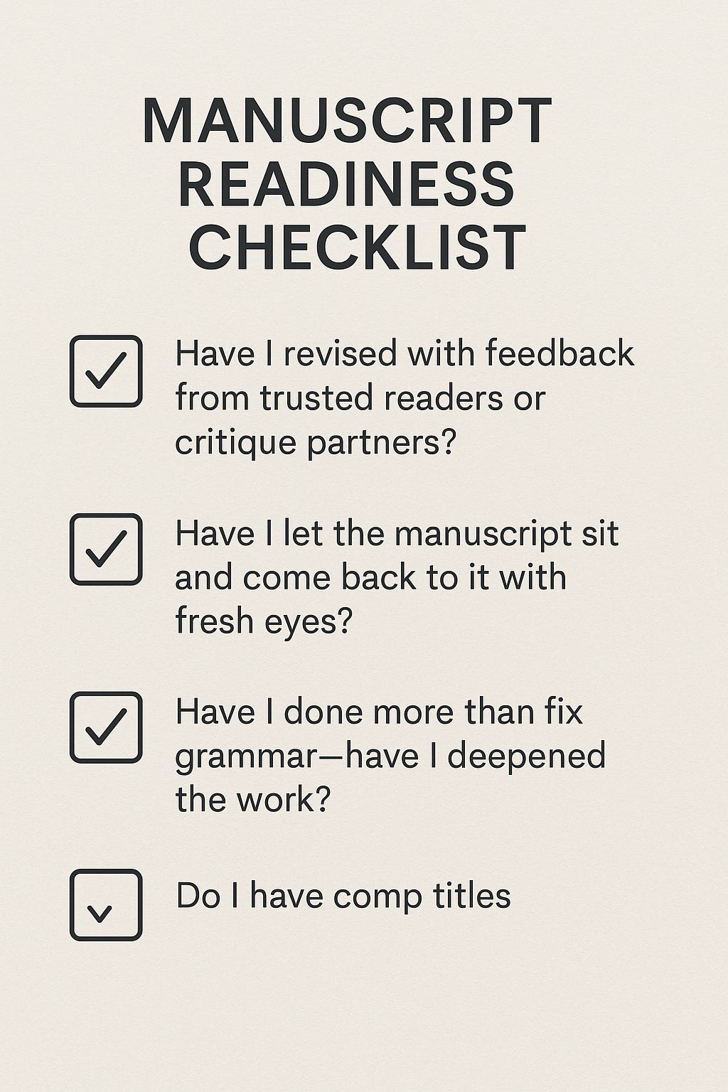 Query Needed The Query Checklist You Didn’t Know You Needed