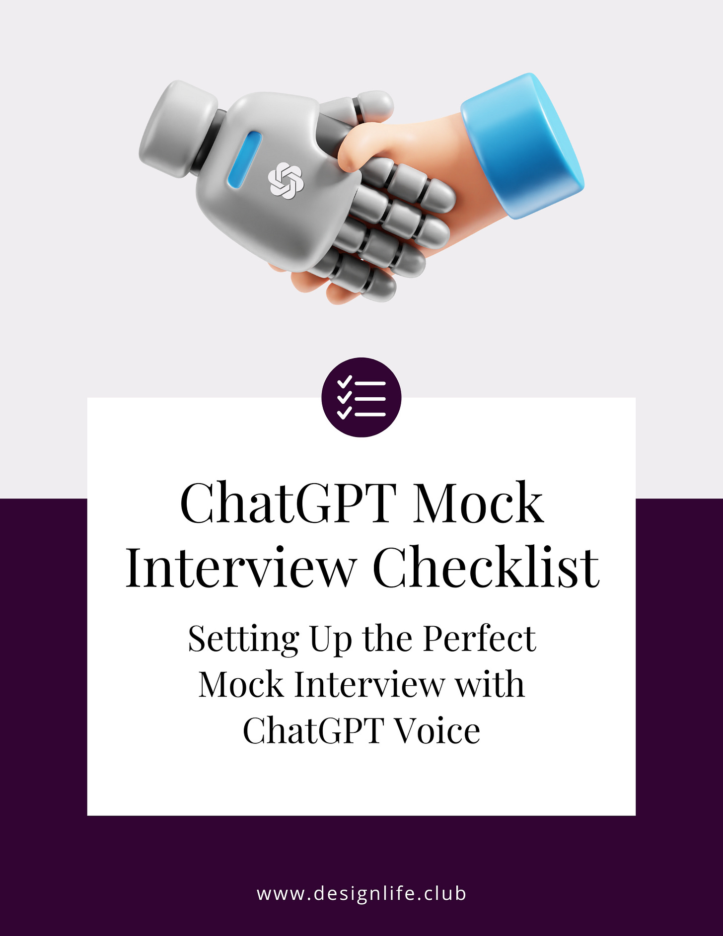 Cover of the ChatGPT guide for mock interviews.