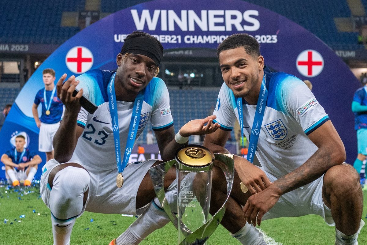 Levi Colwill, Noni Madueke win U21 Euros with England! - We Ain't Got No  History