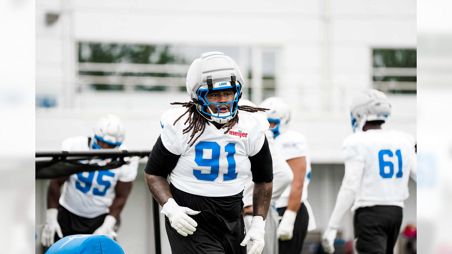 Tyleik Williams at 2026 Detroit Lions training camp Tyleik Williams at 2026 Detroit Lions training camp