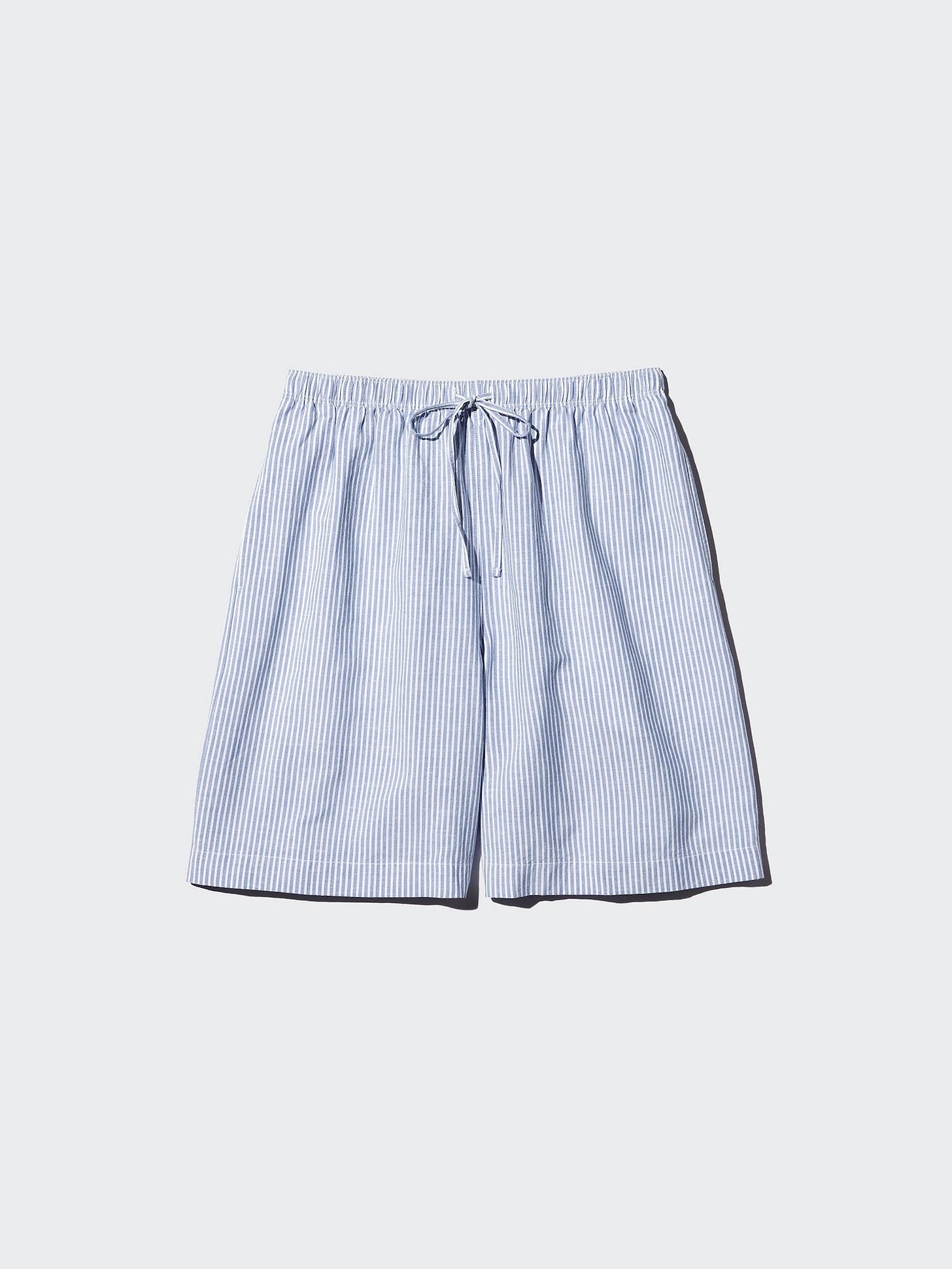 Linen Blend Easy Shorts (Striped)