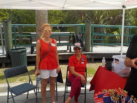 REC Booth at Kings Bay in Crystal River - July 4th 2024