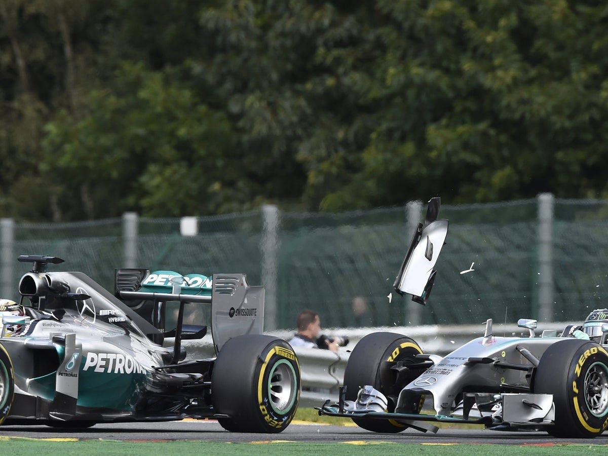 F1 Belgian Grand Prix 2014: Mercedes weigh up how to punish Nico Rosberg  following Lewis Hamilton collision | The Independent | The Independent