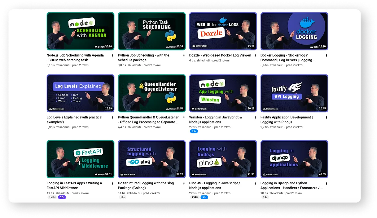 Better Stack early long-form tutorial videos Better Stack early long-form tutorial videos