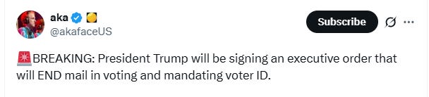 Trump: No More Mail-In Ballots