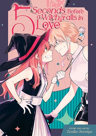 Portada del tomo único de Majo ga Koi suru 5 Byou Mae en su edición americana