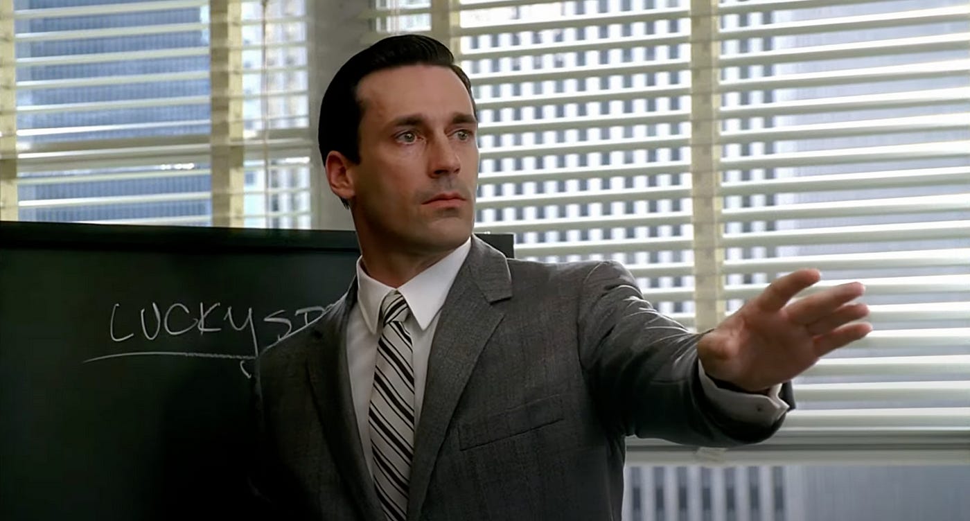 5 Clever One-Liners from Don Draper Every Marketer Should Know | by Lyuba G  | Practice in Public | Medium