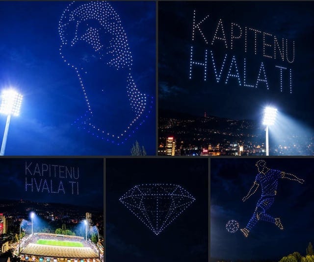 r/soccer - Drone shots of farewell of our Nations most Iconic player ever, Edin Dzeko r/soccer - Drone shots of farewell of our Nations most Iconic player ever, Edin Dzeko