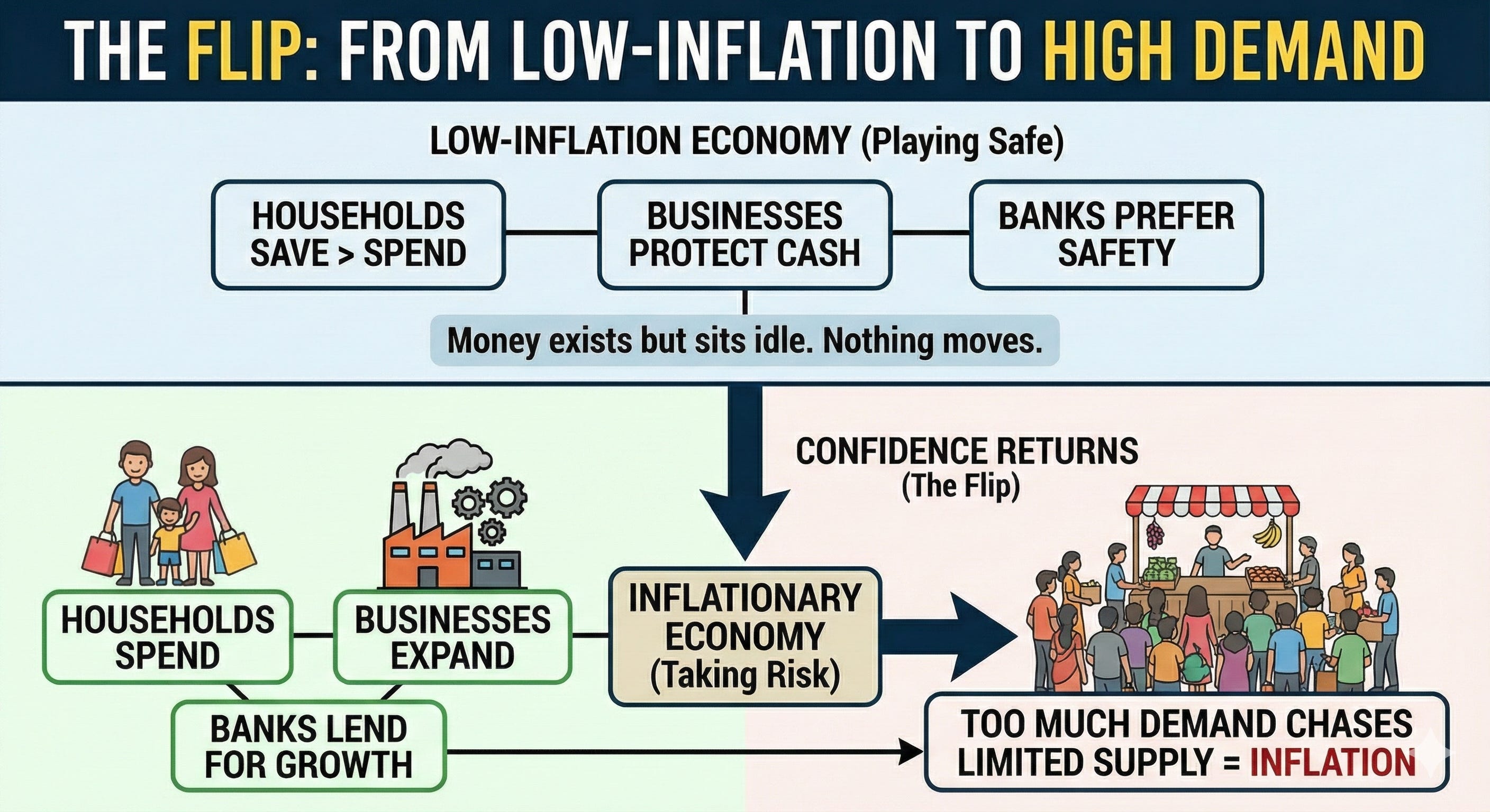 What causes inflation? Inflation doesn’t begin in markets. It begins in ...