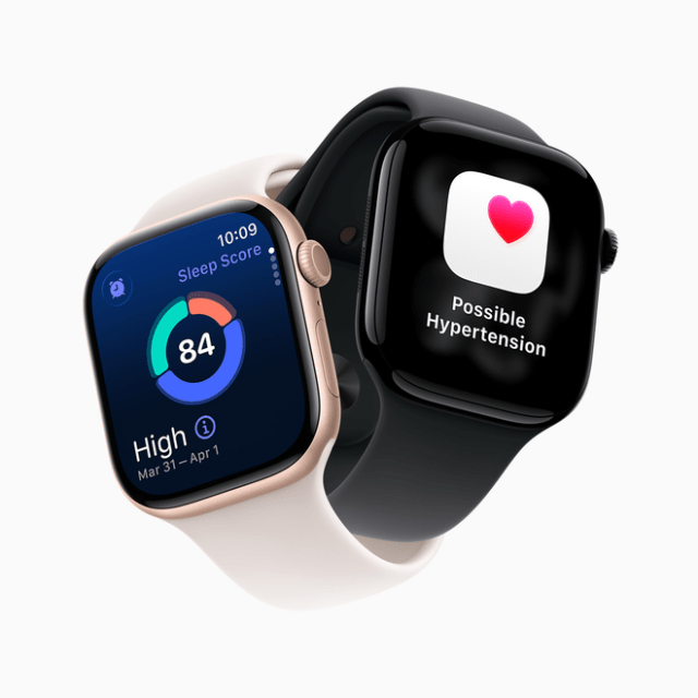 Apple Watch Series 11 is the ultimate health and fitness companion, empowering users with new insights into sleep quality with sleep score, plus notifications for signs of hypertension. Apple Watch Series 11 is the ultimate health and fitness companion, empowering users with new insights into sleep quality with sleep score, plus notifications for signs of hypertension.