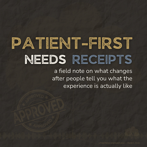 Canva Template | Patient-First Needs Receipts