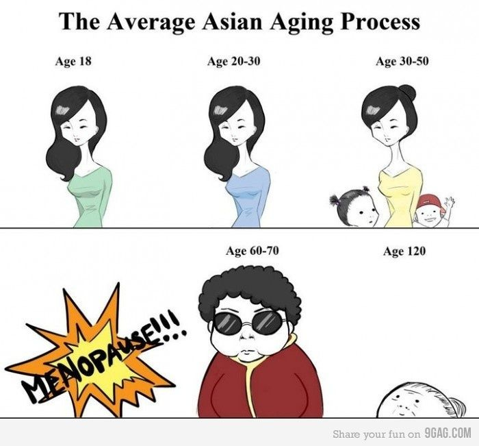Asian aging process | Funny asian memes, Asian aging, Asian humor