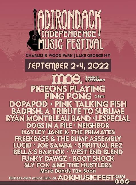 Adirondack Independence Music Festival 2022 | Music Festival Wizard