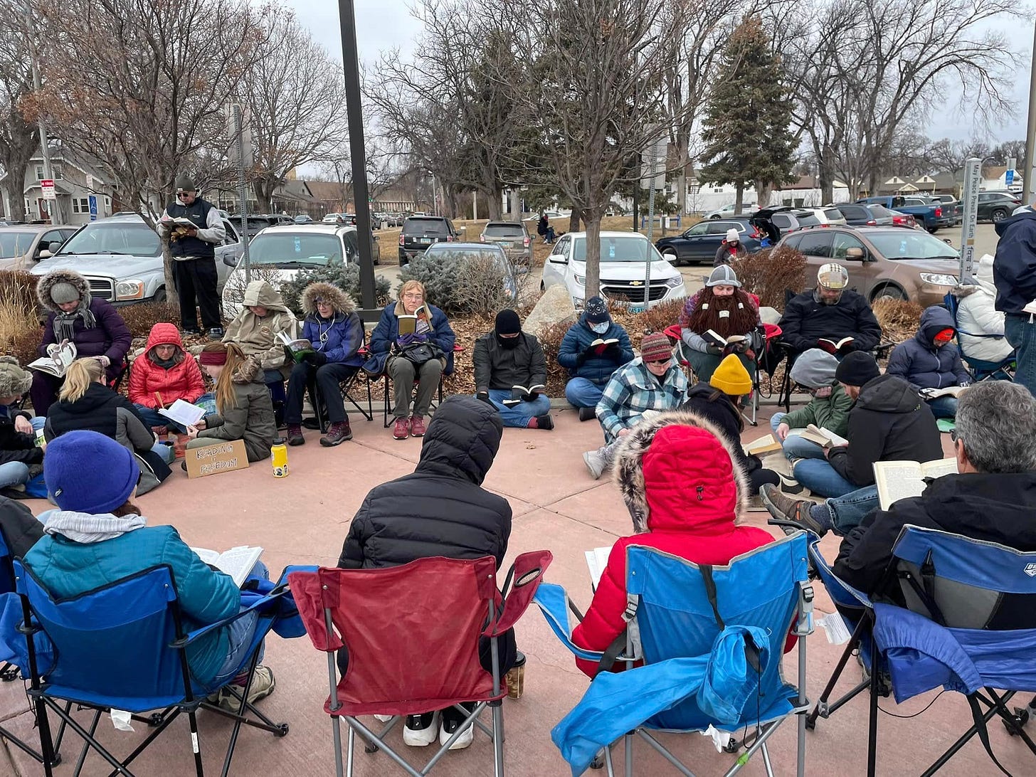 May be an image of 5 people and crowd