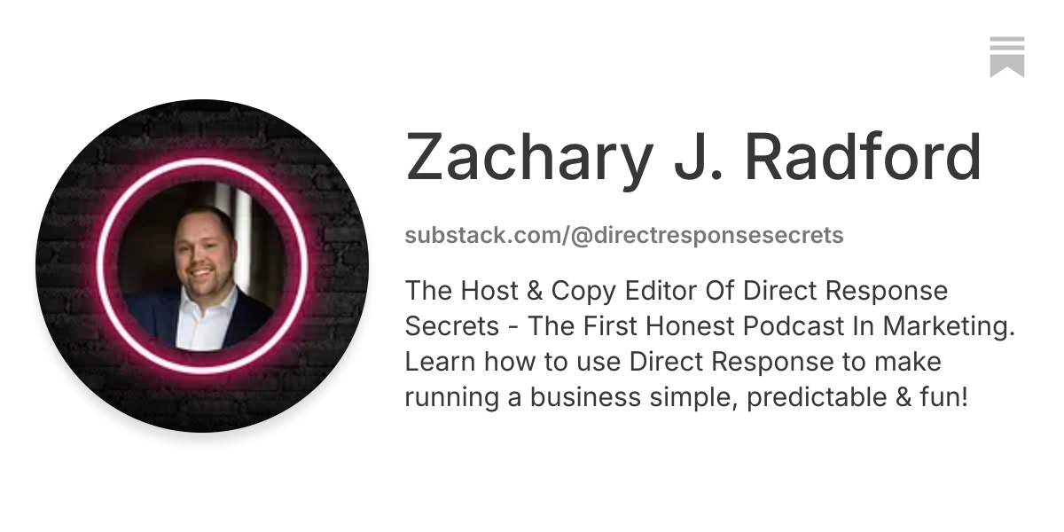 Zachary J. Radford | Substack