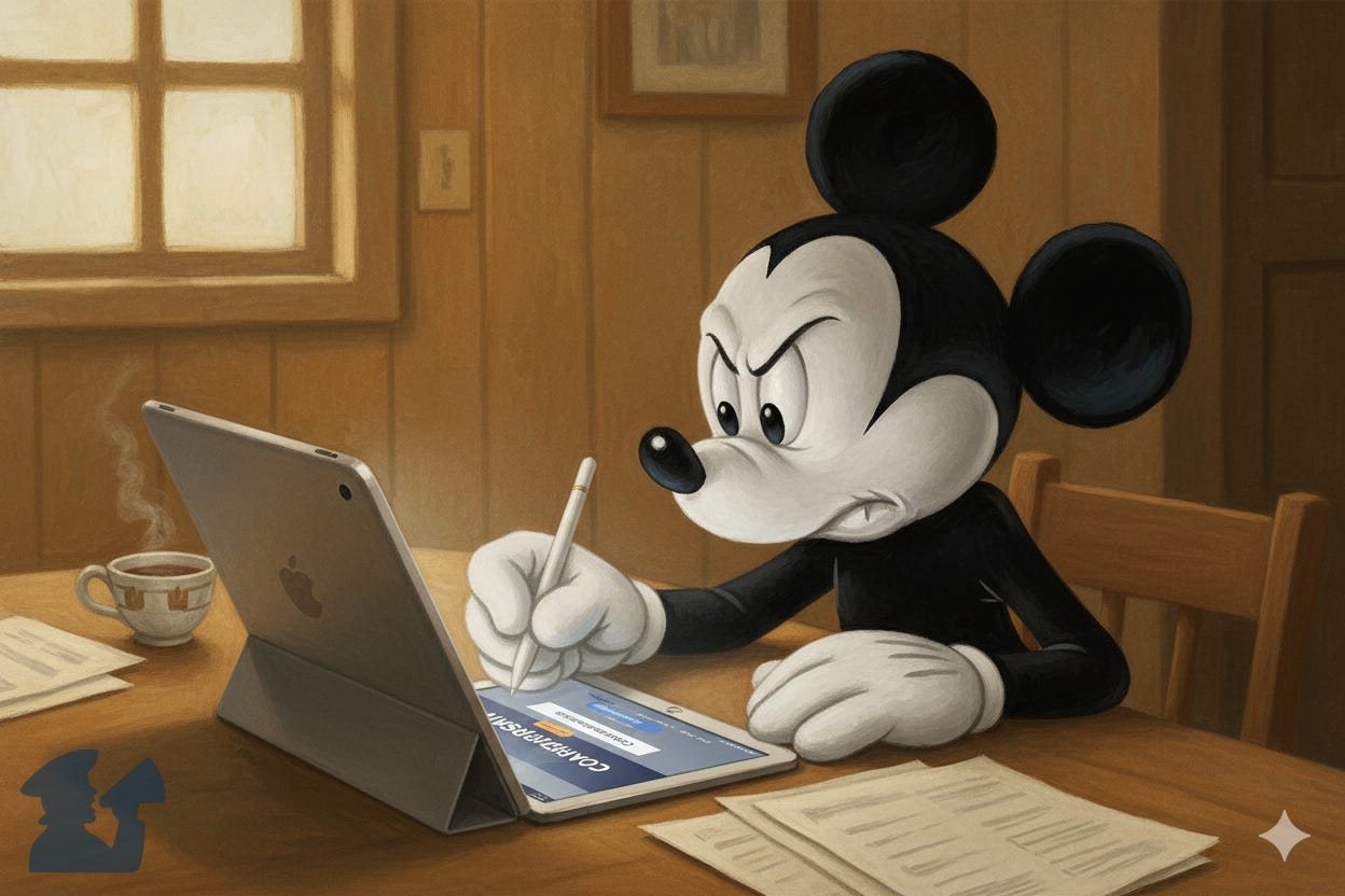 Steamboat Willie cancels Disney+