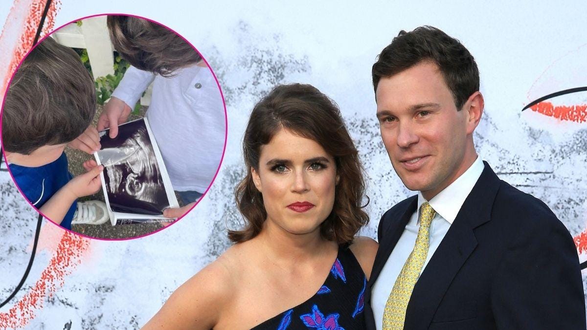 Composite photo of Princess Eugenie, Jack Brooksbank and their sons. Composite photo of Princess Eugenie, Jack Brooksbank and their sons.