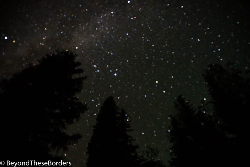 Photo of stars in the sky.