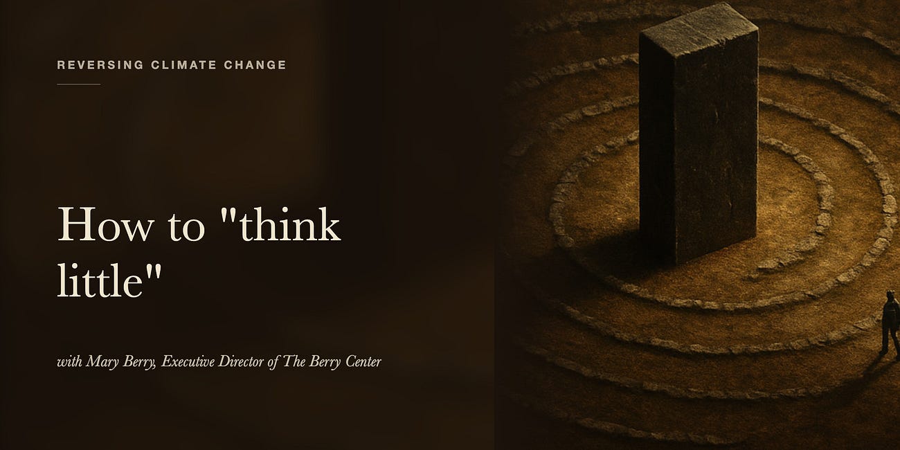 How to "think little"—w/ Mary Berry, Executive Director of The Berry Center