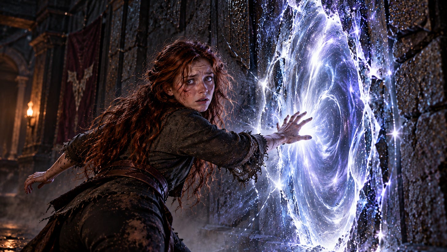 Angelika reaching her hand through the gate. Angelika reaching her hand through the gate.