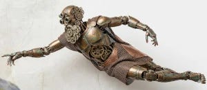 A tiny image of a robot God A tiny image of a robot God