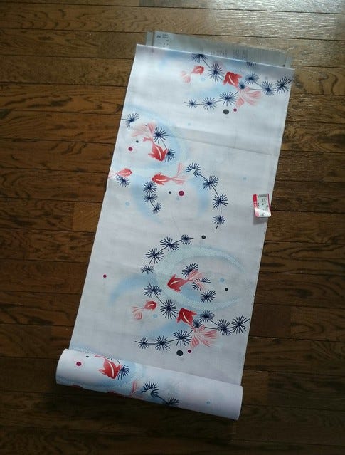 Goldfish Yukata Fabric Goldfish Yukata Fabric