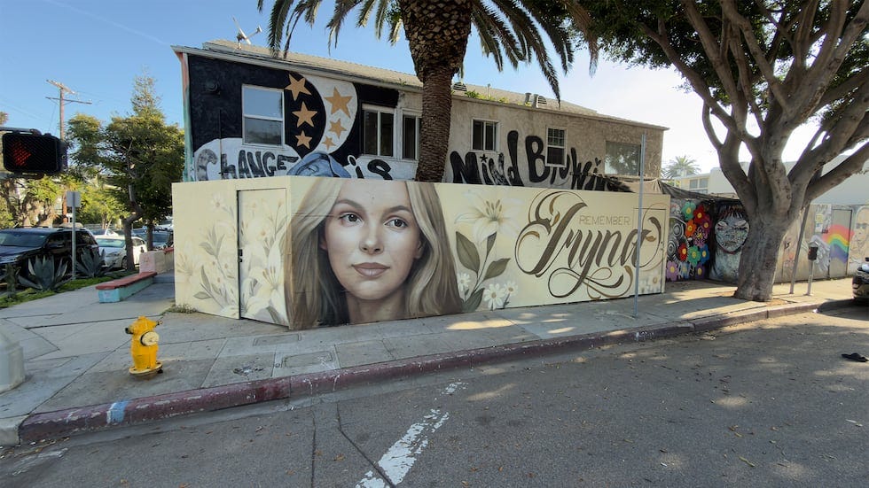 Iryna Zarutska mural in Venice, California Iryna Zarutska mural in Venice, California