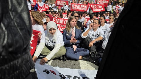 Photos from NYC where hundreds protested Israeli Prime Minister Benjamin Netanyahu's speech before the United Nations General Assembly on Sept. 24, 2026. (Source: Jon Farina)