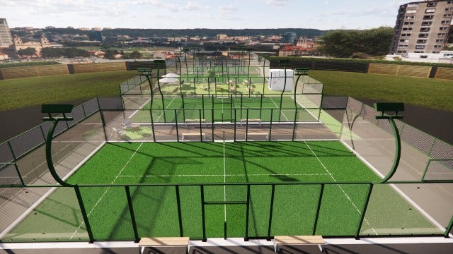 Rendering of Park Padel in Sacramento