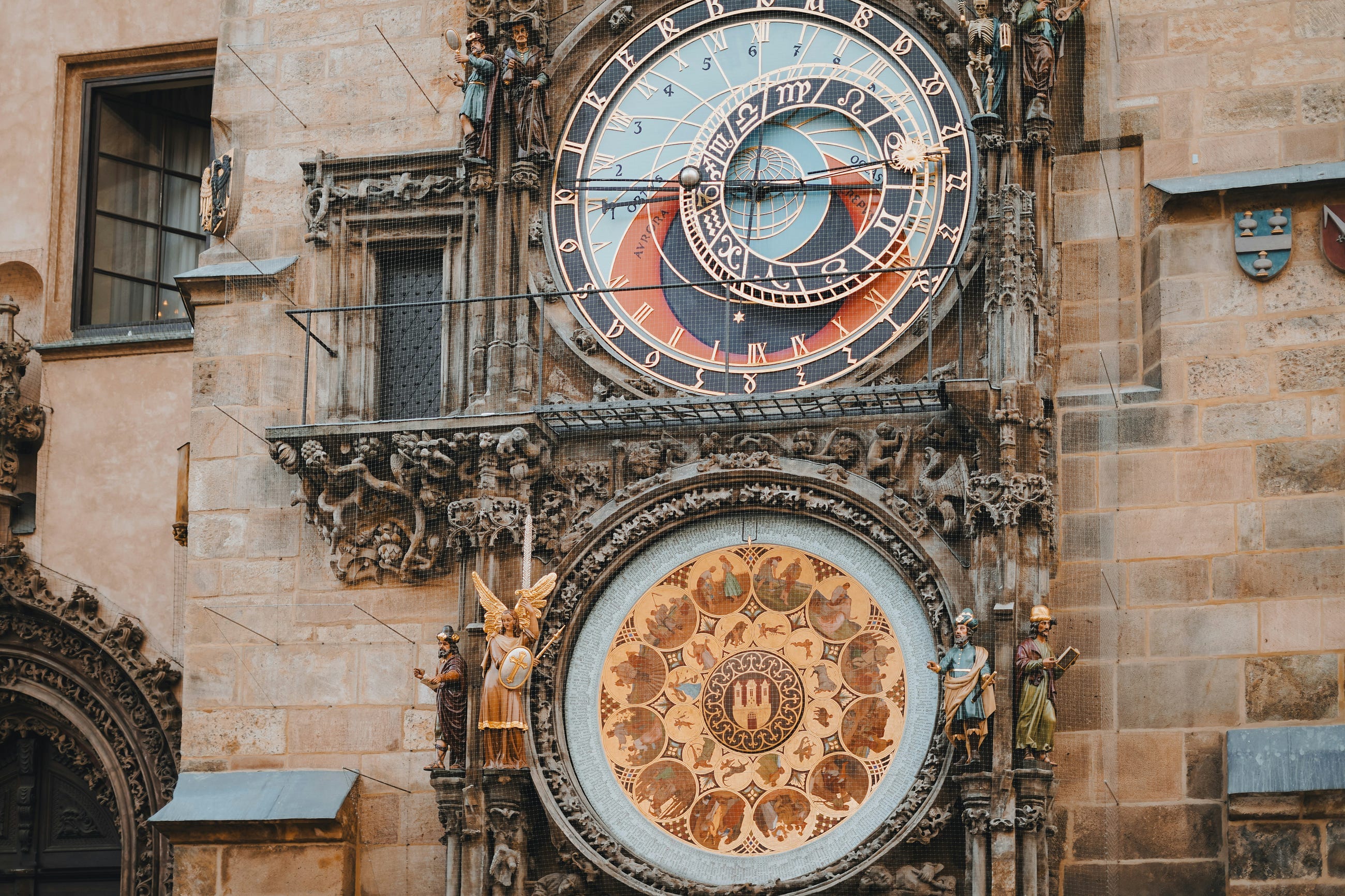 Large Astronomical Clock on the side of a stone building náměstí Svobody, Brno-střed, Czechia Published on November 28, 2023 Licensed under the Unsplash+ License