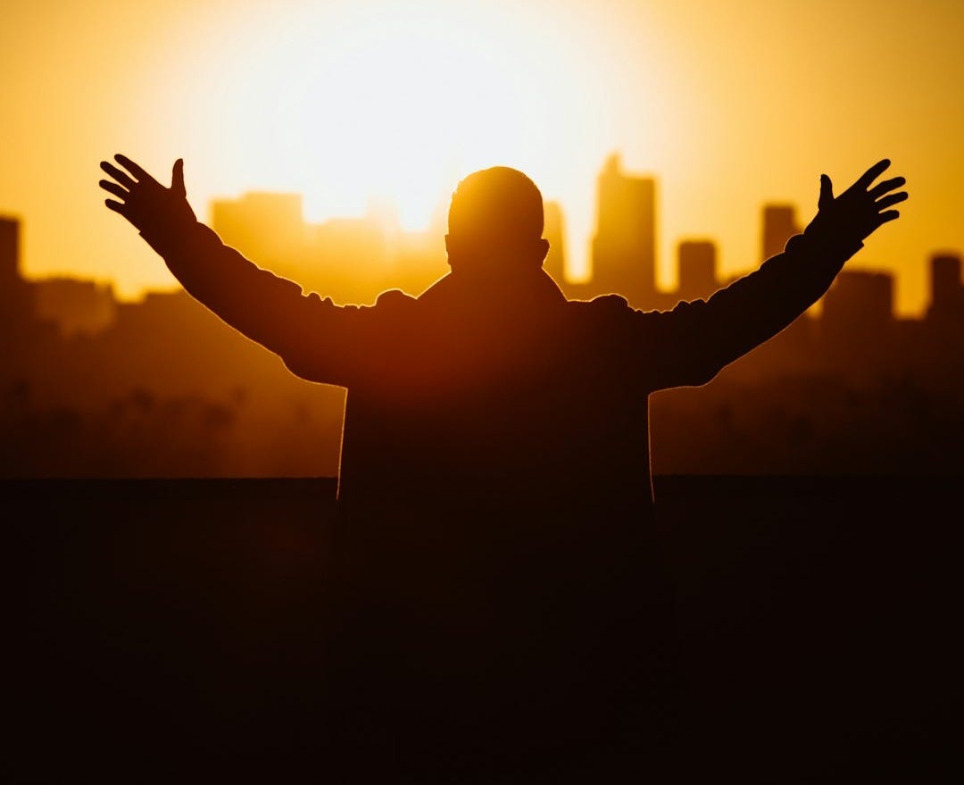 silhouette of man silhouette of man