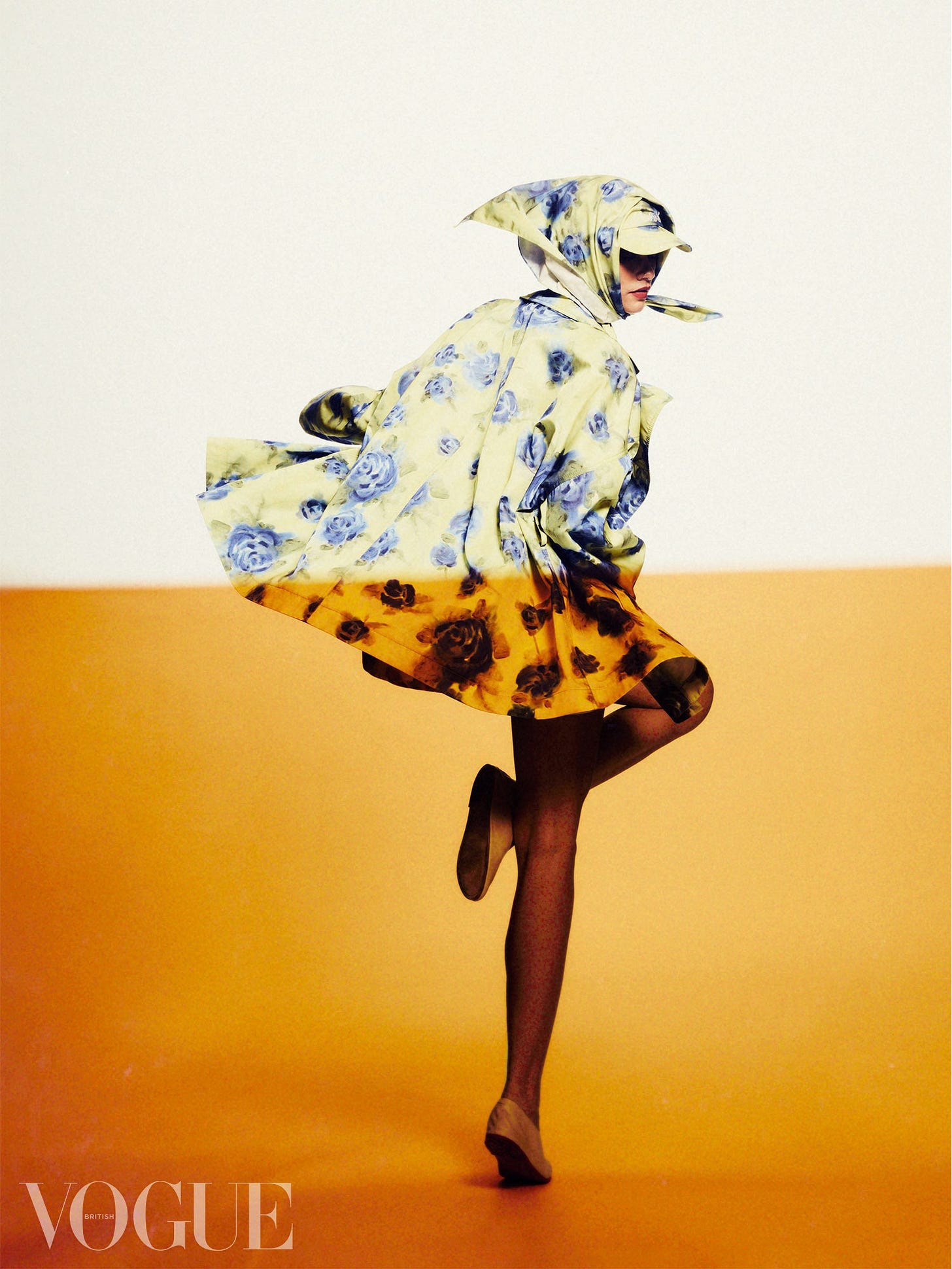 Image may contain Adult Person Clothing Costume Footwear High Heel Shoe Fashion Coat and Dancing
