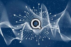 abstract illustration of the letter Q representing quantum physics