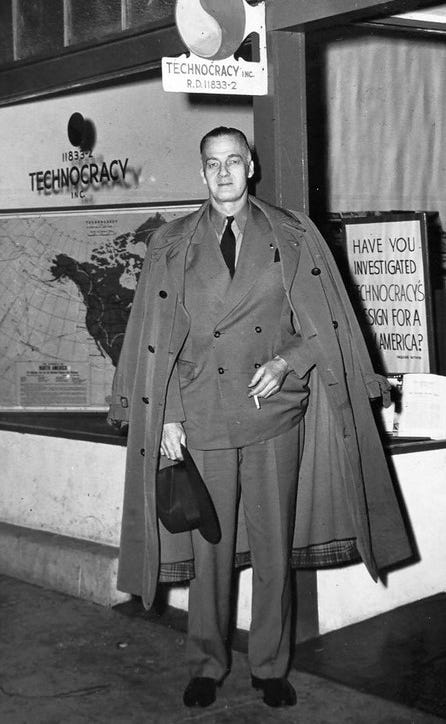 Howard Scott founded Technocracy Inc. in 1933. He led the organization until his death in 1970. (Technocracyinc.org)