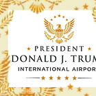 Trump's airport logo breaks this cardinal rule of presidential airport logos