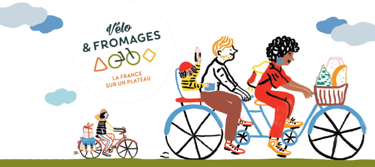 Logo for Vélo & Fromages in France.